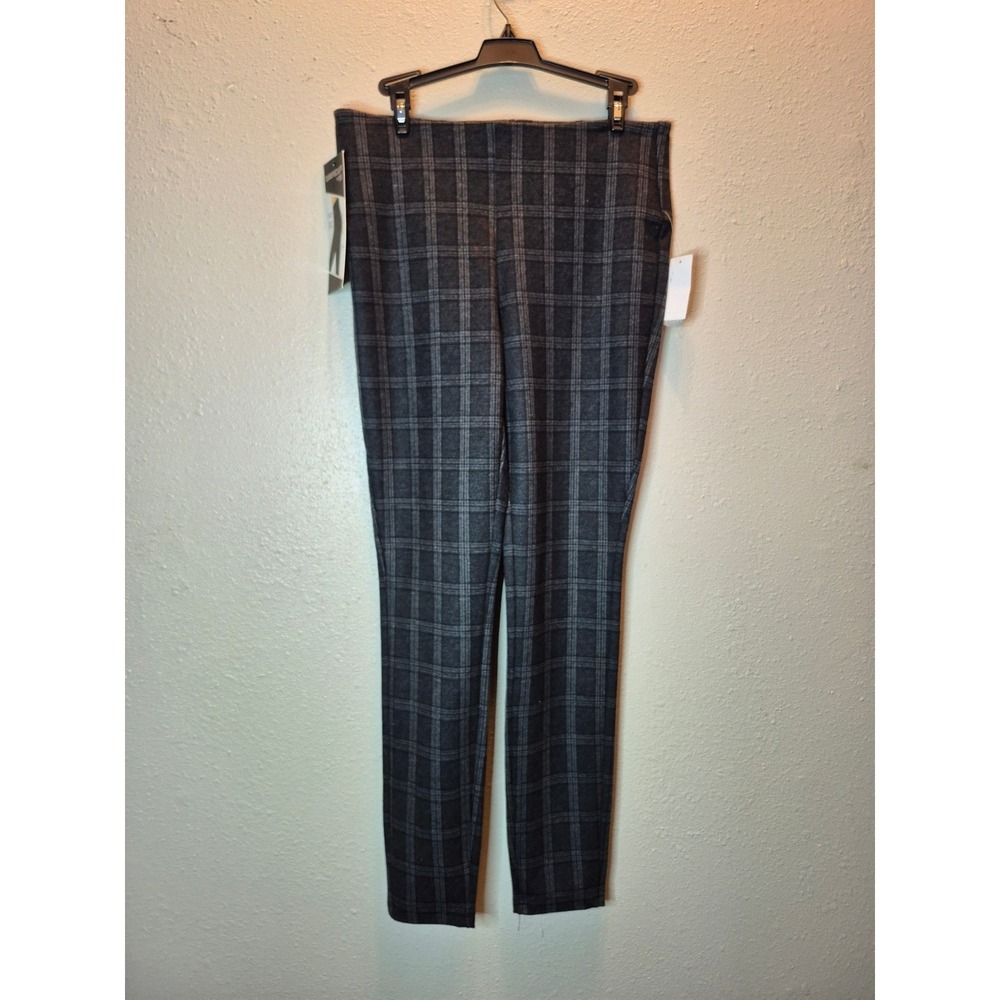 Tummysculpt Plaid Leggings Pants Size M Gray Women's